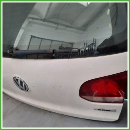 Portellone Bagagliaio Cofano Baule Posteriore VOLKSWAGEN GOLF 5K/AJ 2008 2012 BIANCO B4 B9A Berlina Originale Usato
