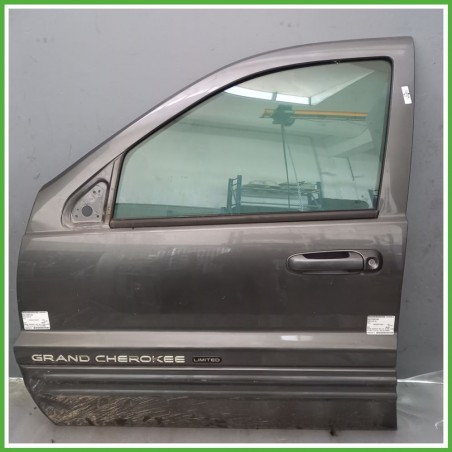 Porta Portiera Sportello Anteriore Sinistra SX GRIGIO JEEP GRAND CHEROKEE WG SUV 1995 2005 Originale Usato