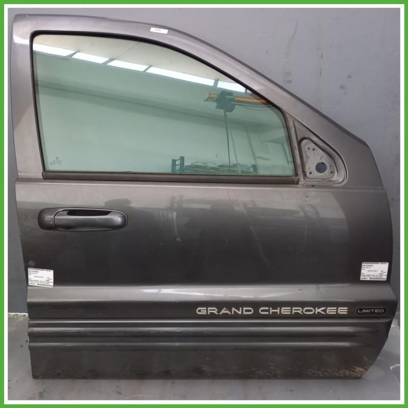 Porta Portiera Sportello Anteriore Destra DX GRIGIO JEEP GRAND CHEROKEE WG SUV 1995 2005 Originale Usato