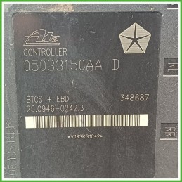 Centralina ABS Modulo Pompa ATE 25.0946-0242.3 K05014869AA CHRYSLER PT CRUISER Originale Usato