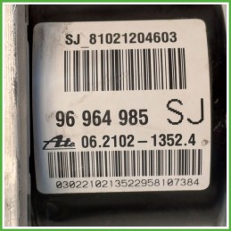 Centralina ABS Modulo Pompa ATE 06.2109-5600.3 96964985 CHEVROLET (DAEWOO) AVEO T250 Originale Usato