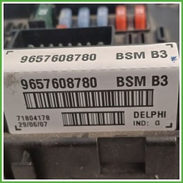 Body Computer Centralina Modulo BCM BSI DELPHI 71804178 PEUGEOT 206 1.4 9657608780 1998 2009