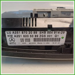 Comandi Clima AC Riscaldamento Condizionatore BHTC 5HB964914-29 MERCEDES-BENZ Classe R BR251 CDI A2518702089 2005 2010