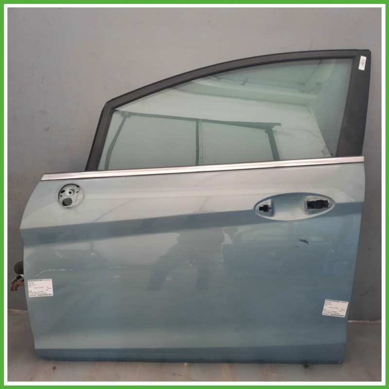 Porta Portiera Sportello Anteriore Sinistra SX AZZURRO AVALON FORD FIESTA CB1 Berlina 2008 2013 Originale Usato