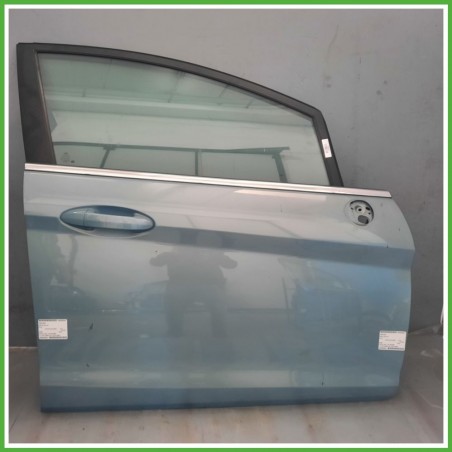 Porta Portiera Sportello Anteriore Destra DX AZZURRO AVALON FORD FIESTA CB1 Berlina 2008 2013 Originale Usato