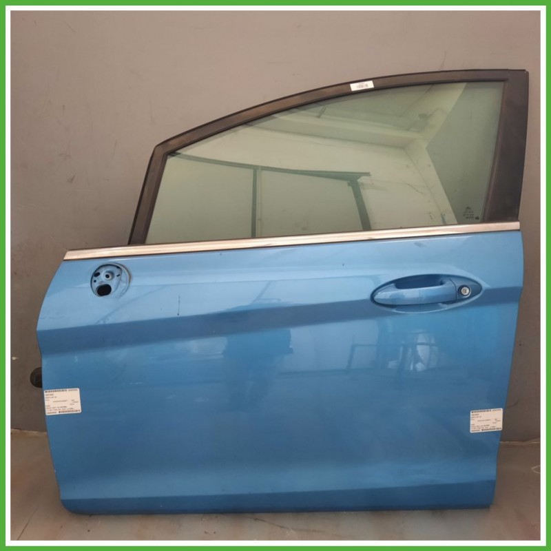 Porta Portiera Sportello Anteriore Sinistra SX BLU VISION FORD FIESTA CB1 Berlina 2008 2013 Originale Usato