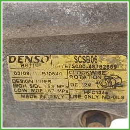 Compressore Clima AC Aria Condizionata DENSO SCSB06 FIAT PANDA 2Q 71797201