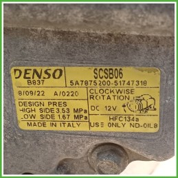 Compressore Clima AC Aria Condizionata DENSO SCSB06 FIAT PANDA 2Q 71797201