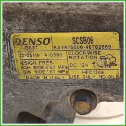 Compressore Clima AC Aria Condizionata DENSO SCSB06 FIAT PUNTO 1N/1P 46785772