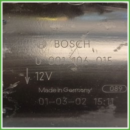 Motorino Avviamento BOSCH 0001106015 OPEL AGILA H00 93184534