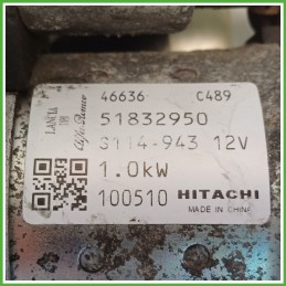 Motorino Avviamento HITACHI S114.943 LANCIA MUSA TJ 51890632