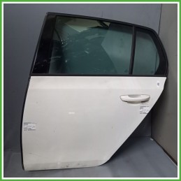 Porta Portiera Sportello Posteriore Sinistra SX BIANCO B4 B9A VOLKSWAGEN GOLF 5K/AJ Berlina 2008 2012 Originale Usato