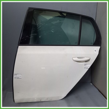 Porta Portiera Sportello Posteriore Sinistra SX BIANCO B4 B9A VOLKSWAGEN GOLF 5K/AJ Berlina 2008 2012 Originale Usato