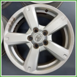 Cerchi in Lega TOYOTA RAV 4 3a Serie (dal 01/2006 al 10/2010) 17 pollici 17" 7.0J 5x114.3 ET 45 4pz originali usati