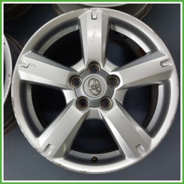 Cerchi in Lega TOYOTA RAV 4 3a Serie (dal 01/2006 al 10/2010) 17 pollici 17" 7.0J 5x114.3 ET 45 4pz originali usati