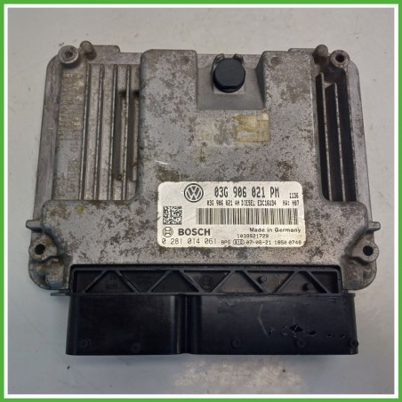 Centralina Motore Iniezione ECU BOSCH 0281014061 VOLKSWAGEN GOLF 1K 1.9 TDI 77kw 03G906021PM 2003 2009