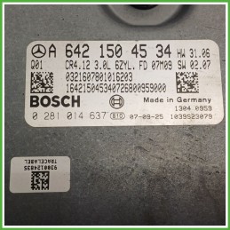 Centralina Motore Iniezione ECU BOSCH 0281014637 MERCEDES-BENZ Classe R BR251 CDI 165kw A6421504534 2005 2010