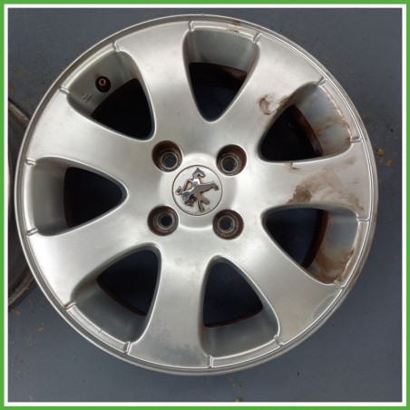 Cerchio Singolo in Lega PEUGEOT 307 (dal 04/2001 al 12/2006) 15 pollici 15" 6.0J 4x108 ET 27 originale usato al pz