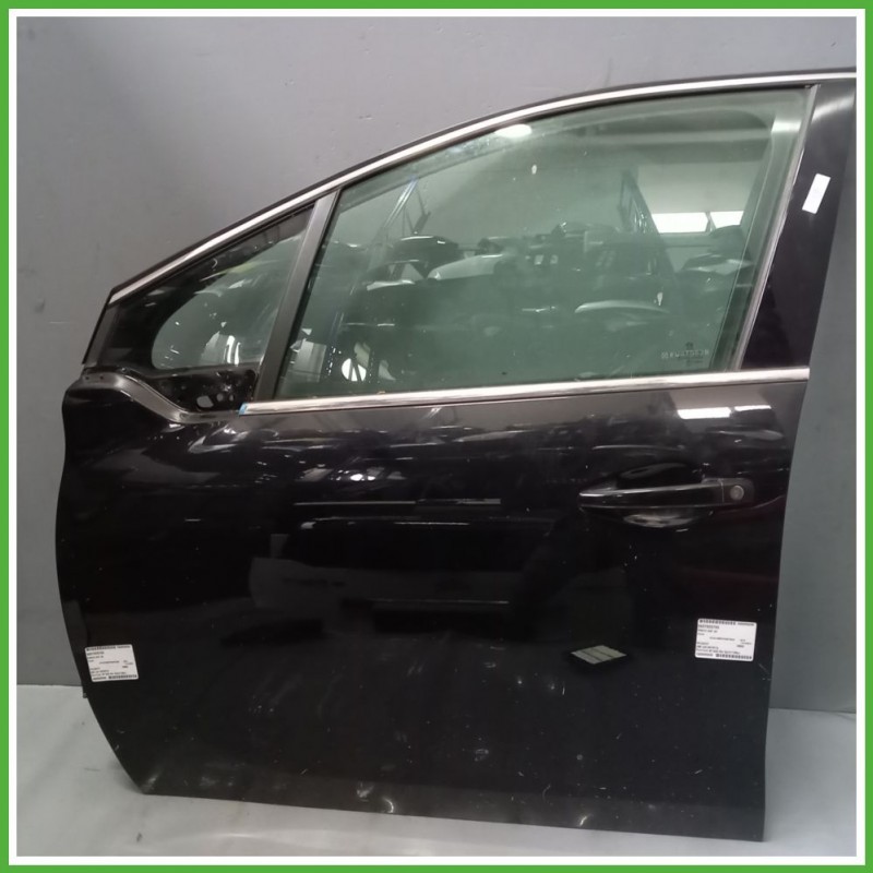 Porta Portiera Sportello Anteriore Sinistra SX NERO PERLA NERA KTV PEUGEOT 208 Berlina 2015 2020 Originale Usato