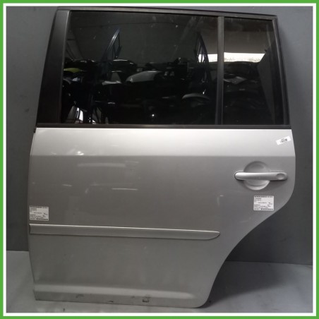 Porta Portiera Sportello Posteriore Sinistra SX GRIGIO CHIARO 8E A7W VOLKSWAGEN TOURAN 1T Monovolume 2003 2010 Originale Usato