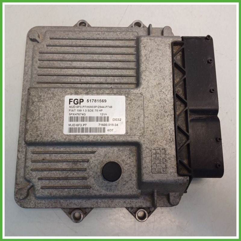 Centralina Motore Iniezione ECU MAGNETI MARELLI MJD6F3.P7 FIAT GRANDE PUNTO 2Y 1.3 MJT 55kw 51825024 2005 2008