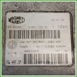 Centralina Motore Iniezione ECU MAGNETI MARELLI IAW4AF.SM FIAT PANDA 1a Serie 1.1 40kw 55196259 1992 2004