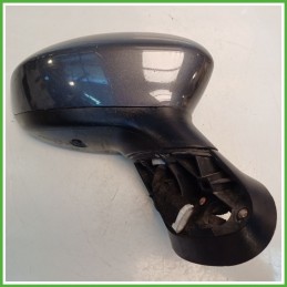 Specchio Specchietto Retrovisore Destro DX GRIGIO SCURO FIAT GRANDE PUNTO 2Y 2005 2008 FICOSA FICOMIRRORS Originale Usato