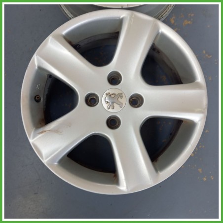 Cerchio Singolo in Lega PEUGEOT 307 (dal 04/2001 al 12/2006) 16 pollici 16" 6.5J 4x108 ET 31 originale usato al pz