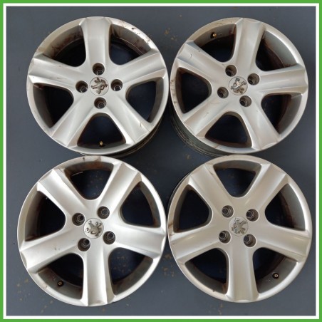 Cerchi in Lega PEUGEOT 307 (dal 04/2001 al 12/2006) 16 pollici 16" 6.0J 4x108 ET 31 4pz originali usati