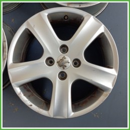 Cerchi in Lega PEUGEOT 307 (dal 04/2001 al 12/2006) 16 pollici 16" 6.0J 4x108 ET 31 4pz originali usati