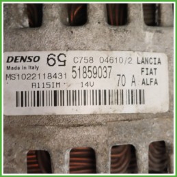Alternatore DENSO MS1022118431 FIAT PUNTO EVO 3J 51827977