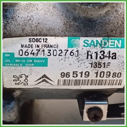 Compressore Clima AC Aria Condizionata SANDEN SD6C12 CITROEN C3 A51 9822826880