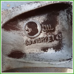 Cerchio Singolo in Lega OPEL MERIVA (X03) (dal 03/2003 al 12/2010) 15 pollici 15" 6.0J 5x100 ET 43 originale usato al pz