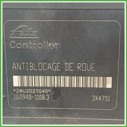 Centralina ABS Modulo Pompa ATE 10.0948-1108.3 454143 PEUGEOT 206 Originale Usato