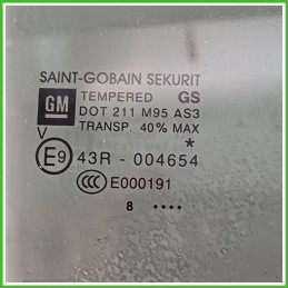 Cristallo Laterale Scendente Posteriore Destro DX OPEL CORSA X15 5 Porte 13288414 2014 2019 SAINT-GOBAIN