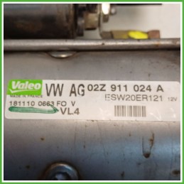 Motorino Avviamento VALEO ESW20ER121 VOLKSWAGEN GOLF 5K/AJ 02Z911024H