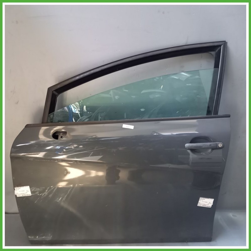 Porta Portiera Sportello Anteriore Sinistra SX GRIGIO SCURO 6Z Z7X SEAT LEON 1P Berlina 2005 2013 Originale Usato