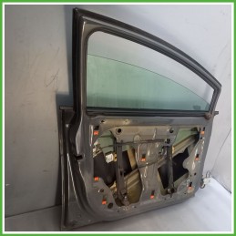 Porta Portiera Sportello Anteriore Sinistra SX GRIGIO SCURO 6Z Z7X SEAT LEON 1P Berlina 2005 2013 Originale Usato