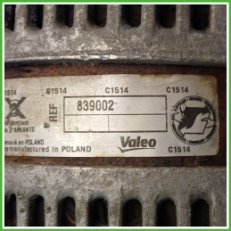 Alternatore VALEO 839002 FIAT DUCATO 2E 9655249280