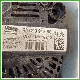 Alternatore VALEO NRG12S010 PEUGEOT 208 9809391880