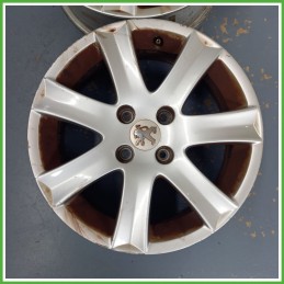 Cerchio Singolo in Lega PEUGEOT 207 (dal 04/2006 al 06/2009) 16 pollici 16" 6.0J 4x108 ET 27 originale usato al pz