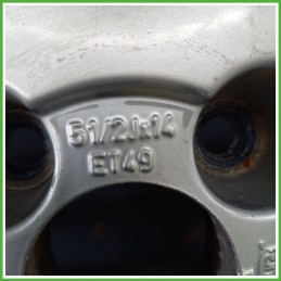 Cerchio Singolo in Lega OPEL ASTRA (T92) (dal 09/1991 al 10/1998) 14 pollici 14" 5.5J 4x100 ET 49 originale usato al pz