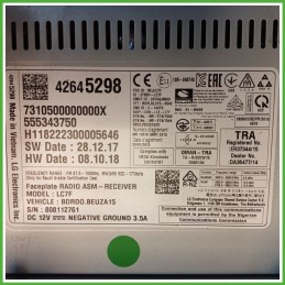 Infotainment OPEL CORSA X15 1.4 42645298 2014 2019 OPEL 555343750