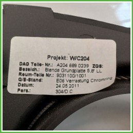 Cover Strumentazione Superiore MERCEDES-BENZ Classe C W/S204 CDI A2046890239 2011 2012