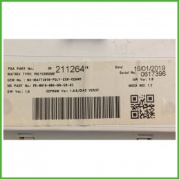 Quadro strumenti contachilometri tachimetro PEUGEOT 208 9822633180