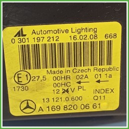 Faro Fanale Proiettore Anteriore Sinistro SX AUTOMOTIVE LIGHTING 0301197212 MERCEDES-BENZ Classe A W/C169 A1698205761 Usato