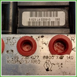 Centralina ABS Modulo Pompa BOSCH 0265800559 7701209606 RENAULT CLIO 3a Serie Originale Usato