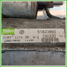 Motorino Avviamento VALEO D6G32 FIAT GRANDE PUNTO 4C 51823860