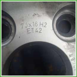 Cerchio Singolo in Lega AUDI A6 (4B) (dal 05/2001 al 01/2005) 16 pollici 16" 7.0J 5x112 ET 42 originale usato al pz