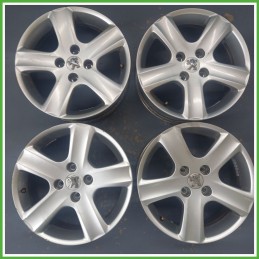 Cerchi in Lega PEUGEOT 307 (dal 04/2001 al 12/2006) 16 pollici 16" 6.5J 4x108 ET 31 4pz originali usati